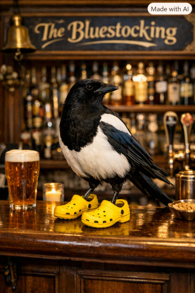The Bluestocking Women's Pub, in which we wait excitedly for the next instalment of Gosie's adventures. Gosie, Glass and the Gerbils' Dilemma.
