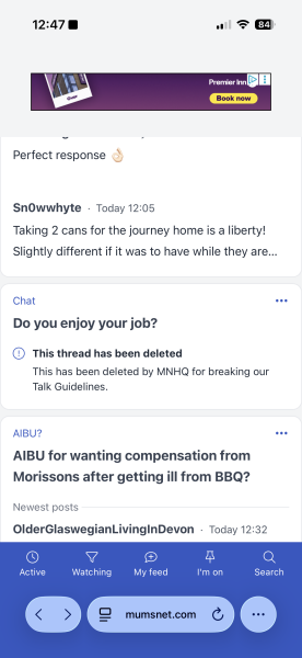 “Do you like your job”? thread incorrectly removed?