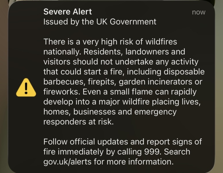 AnyAnyone else just had the wildfire alert on their phone?