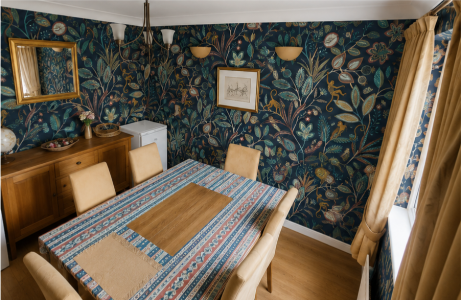 Dining room wallpaper