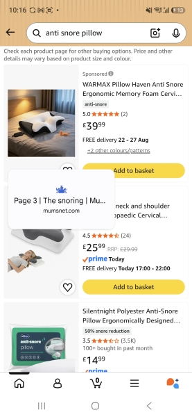 The snoring