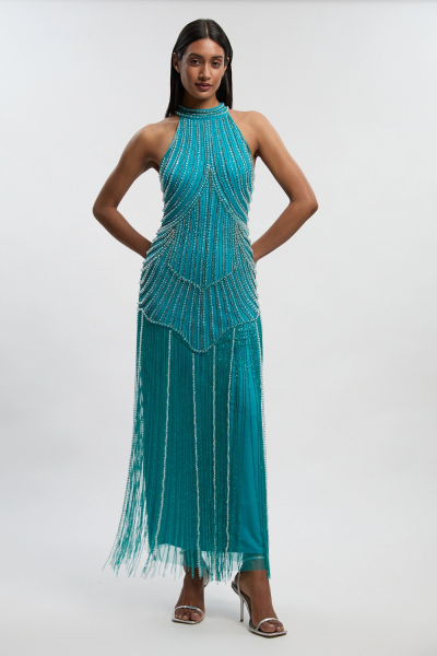 Looking for a colourful structured wedding dress that still feels bridal