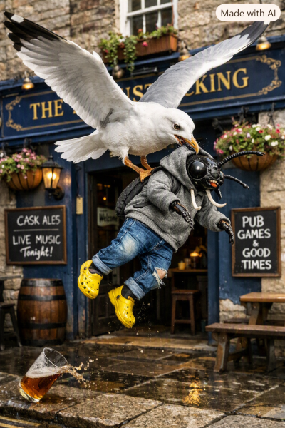The Bluestocking Women's Pub, in which we wait excitedly for the next instalment of Gosie's adventures. Gosie, Glass and the Gerbils' Dilemma.