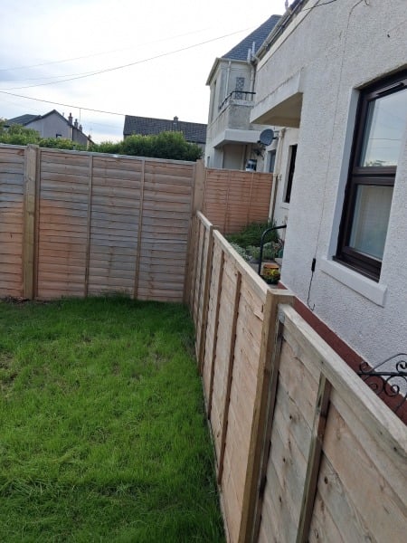 Adding trellis to stop neighbour intrusion