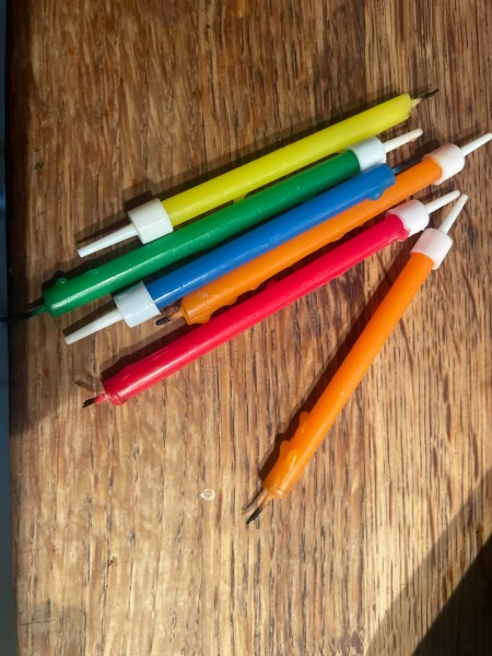 To think you don't throw away birthday cake candles?
