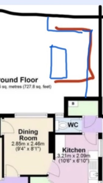 New kitchen diner extension incoming help me