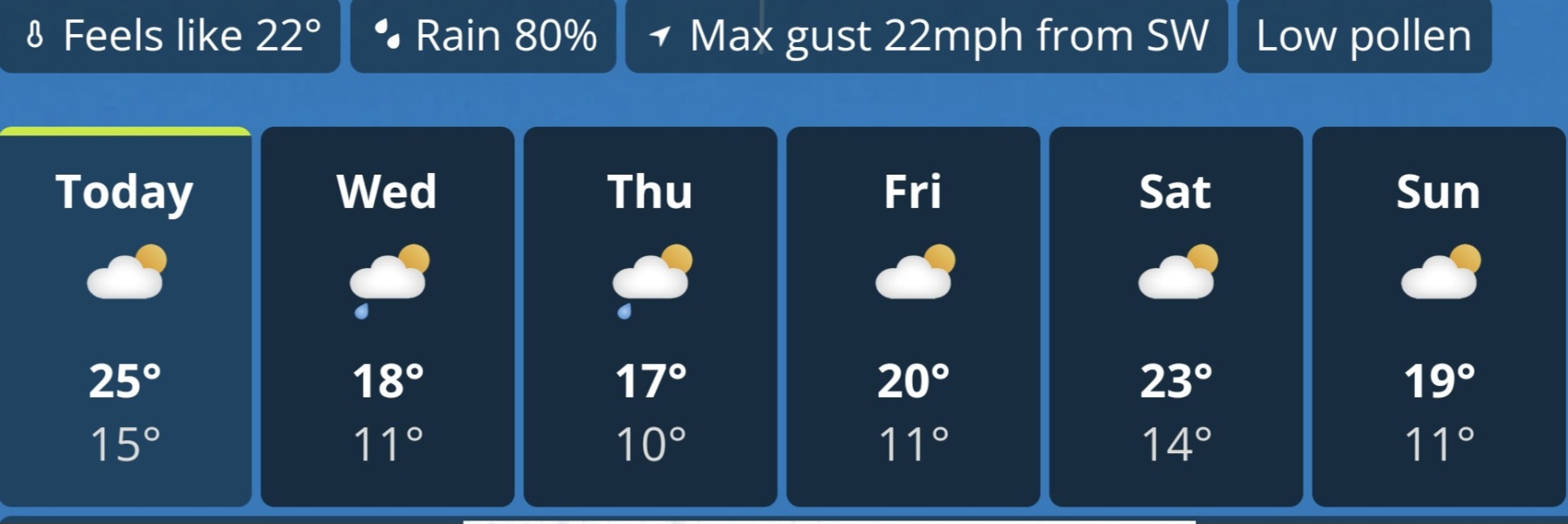 To just want it to be autumn now?
