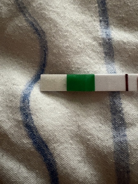 Could this be a faint positive or an evap line at 10DPO?