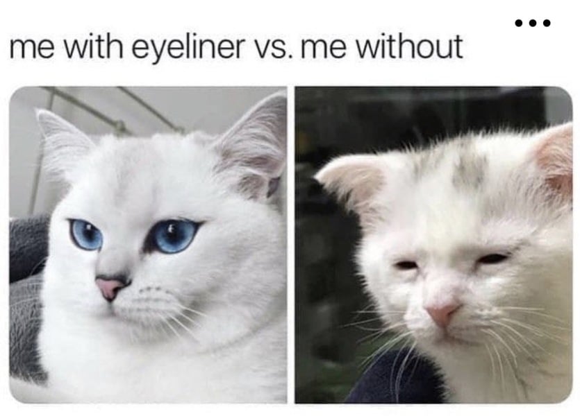 To find make-up weird