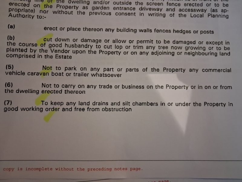 Restrictive covenants - aaarrrgghhh!!
