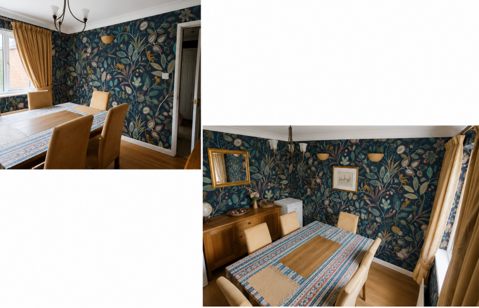 Dining room wallpaper