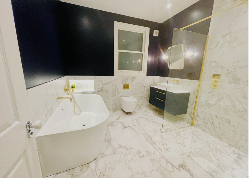 If you have a blue bathroom, what paint do you have?