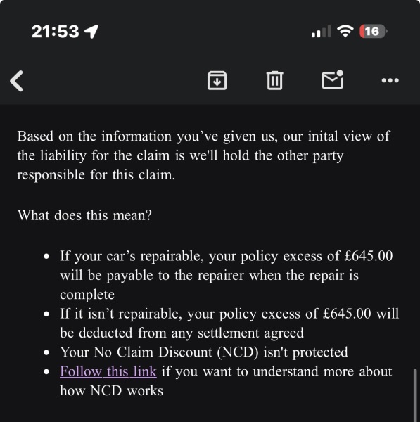 AIBU to question paying excess and losing no claims after being hit?