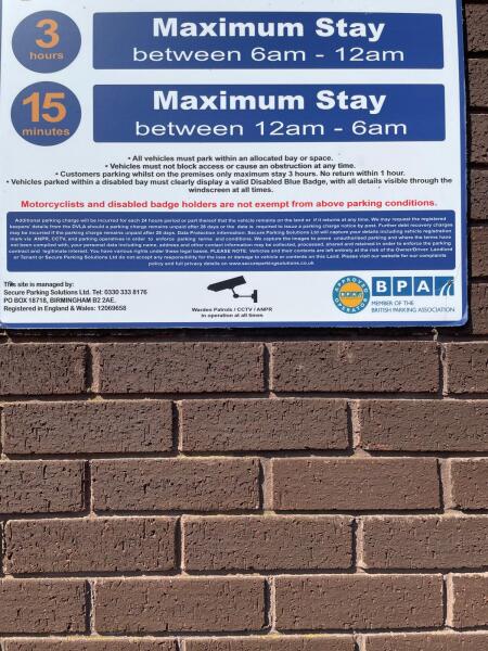 Advice on appealing a parking fine? Is the signage in small writing?