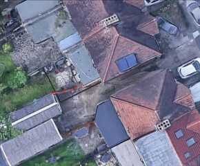 Can I build a full-width extension over part of shared driveway?
