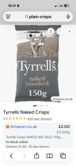 AIBU to think plain crisps means ready salted at the pub?