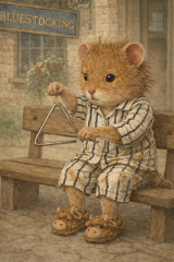 The Bluestocking Women's Pub, in which we wait excitedly for the next instalment of Gosie's adventures. Gosie, Glass and the Gerbils' Dilemma.