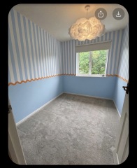 Which design would you choose for a one-year-old's room?