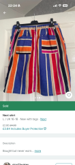 Put an offer on Vinted for photos of a skirt but buyer says it is a shirt