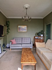 Not grey, but what are the current wall colours, before dh slaps up white. Oh and carpet inspo.