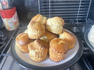 Can I make scones and cherry cake ahead for afternoon tea?