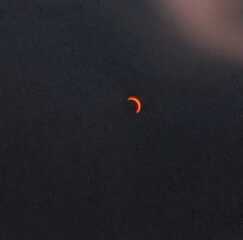 Solar eclipse this evening.