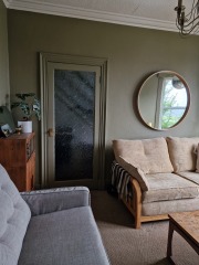 Not grey, but what are the current wall colours, before dh slaps up white. Oh and carpet inspo.