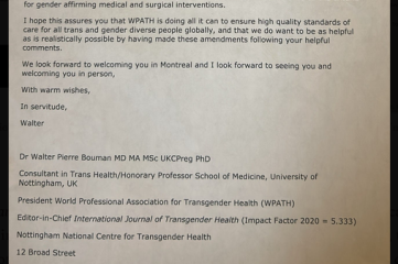 Benjamin Ryan. WPATH. Unredacted Email. Trans-Care Age Limits.