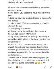 Solar eclipse idiots