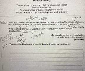 Help from an exams officer/teacher please-urgently needed.