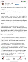 Pip & Nut's trans inclusion policy