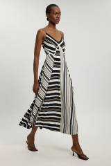Looking for a colourful structured wedding dress that still feels bridal