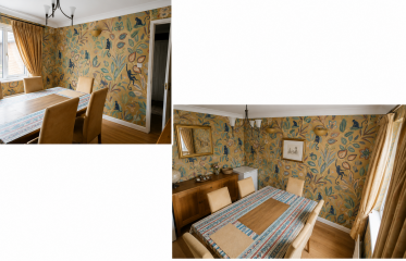 Dining room wallpaper