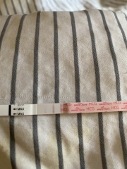 Faint line at ten dpo followed by three negatives two hours later