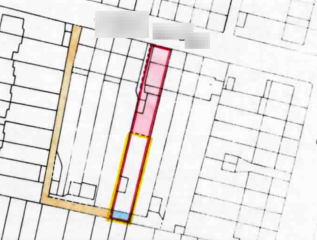 Can I build a full-width extension over part of shared driveway?