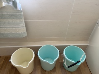 Not to want to wash my hair over a sink with a bloody sieve?!
