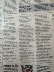 Letter in my local paper, my response