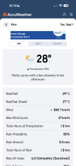 The weather has changed for my holiday