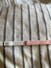 Faint line at ten dpo followed by three negatives two hours later