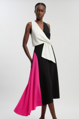 Looking for a colourful structured wedding dress that still feels bridal