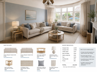 How to find an interior designer / shopper when you just need help rather than having funds to pay thousands of pounds for a full service?
