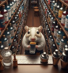 The Bluestocking Women's Pub, in which we wait excitedly for the next instalment of Gosie's adventures. Gosie, Glass and the Gerbils' Dilemma.