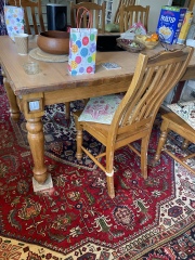 Flooring ideas to complement existing wood in a knock through room b