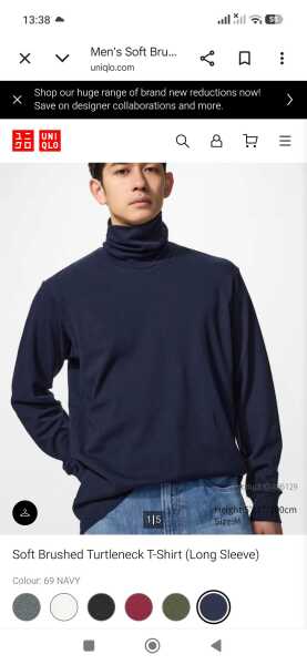 Lightweight turtleneck jumper for men - where to find