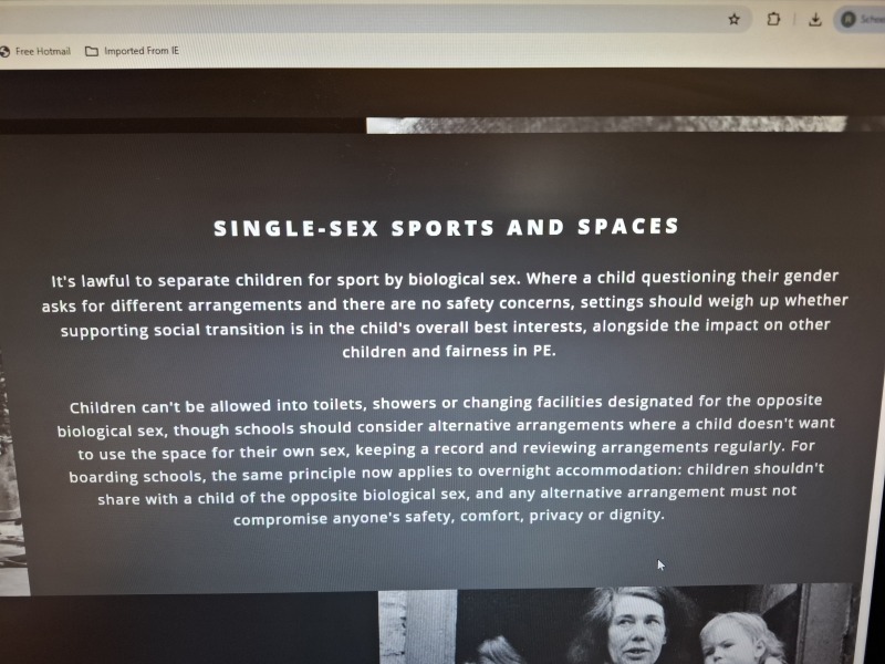Secondary School Policy Updates post KCSIE 2026 with regard to single sex spaces, trans identifying children etc - have you seen any?