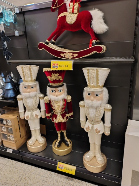 ENORMOUS decorations in the shops! 🔔