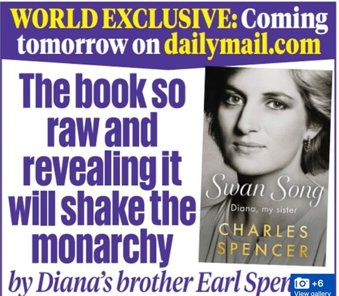 Earl Spencer's book on Diana is stolen