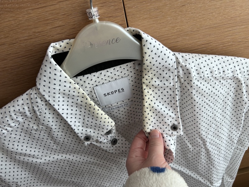 Any idea how I can get these shirt collars back to white?