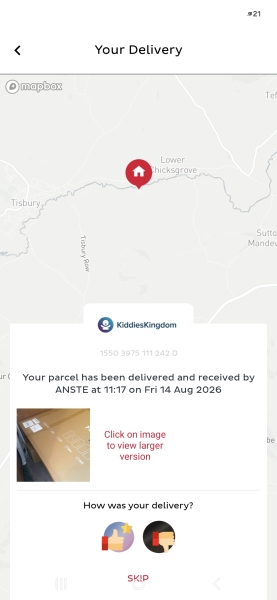 Retailer refusing refund after item marked delivered to wrong address