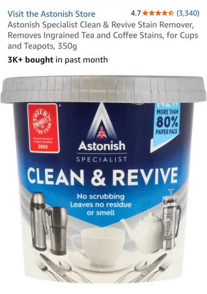 Amazing cleaning fix for heavily stained tea mugs